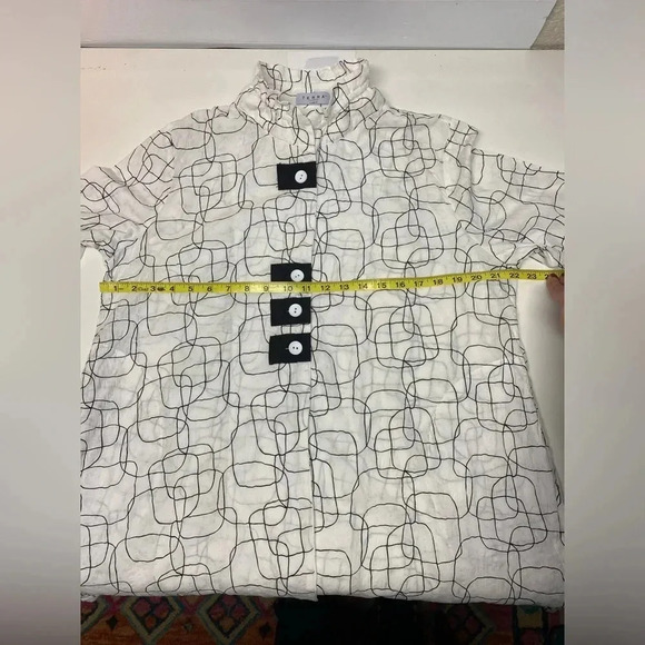 Terra Apparel button down shirt tunic - Picture 10 of 13